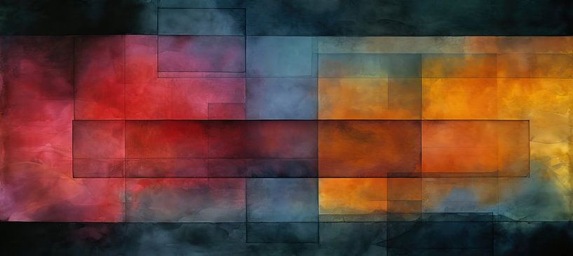 Modern Abstrakt 63935 van Abstract Schilderij