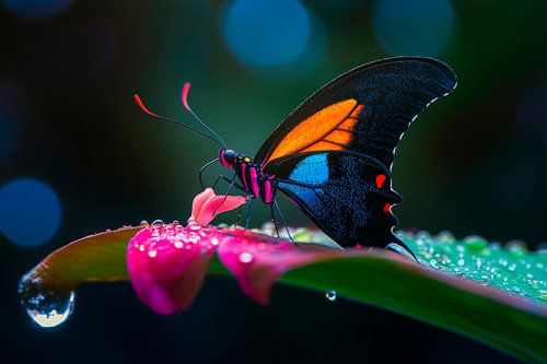 Papillon sous la pluie
