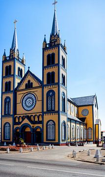 De Sint-Petrus-en-Pauluskathedraal in de Henck Arronstraat te Paramaribo van René Holtslag