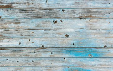 Blauwe grijze houten planken achtergrondtextuur met exemplaarruimte van Alex Winter