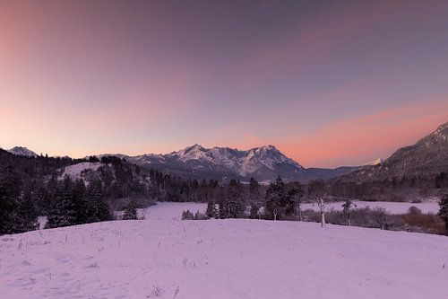 Winter sunrise in Farchant