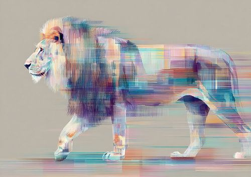 Lion Abstract
