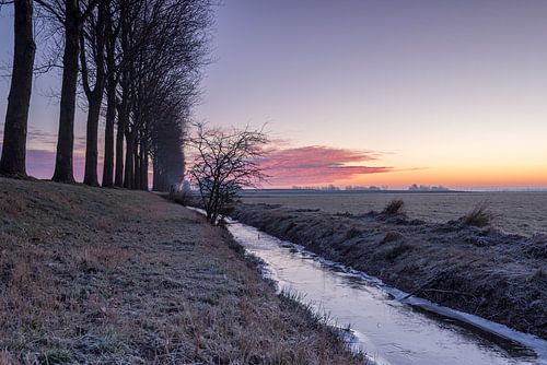 Een koude ochtend in het Groninger land