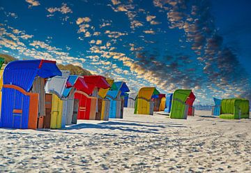 Kleurrijke strandstoelen van Martina Fornal