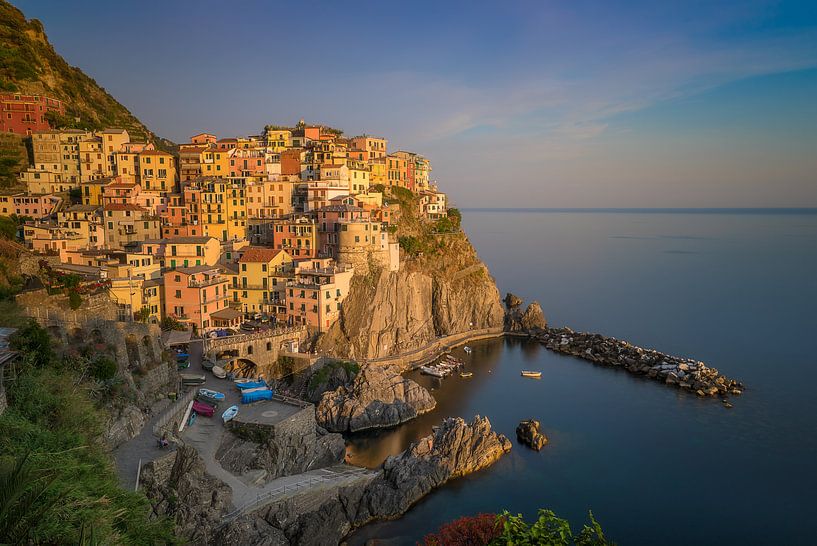 Coucher de soleil à Manarola par Roelof Nijholt