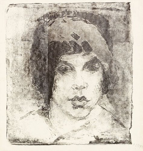 Max Pechstein, De bontmuts, 1912 van Atelier Liesjes