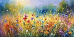 Wildblumen in Super-Resolution