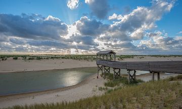 Petten  Noord Holland op 14-07-2017 during sunset  van Kevin Boelhouwer