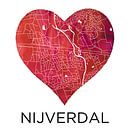 Liefde voor Nijverdal | Stadskaart in een hart van Wereldkaarten.Shop thumbnail
