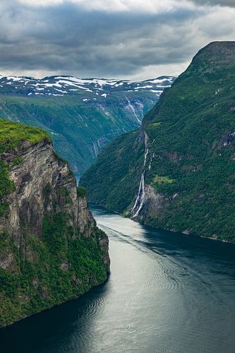 Blick auf den Geirangerfjord in Norwegen
