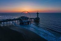 Scheveningen Pier at sunset