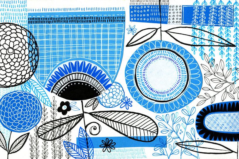 Collage botanique 05 par Susan Black by The Artcircle