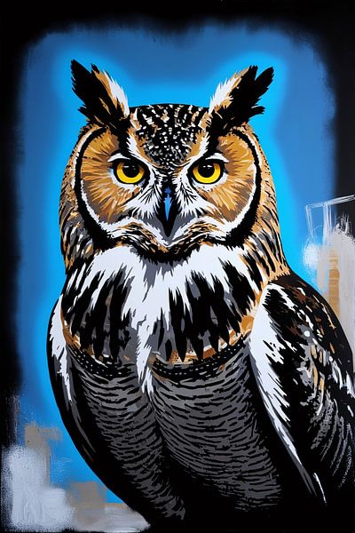 Moderne Eulenkunst für Innenräume von Imperial Art House