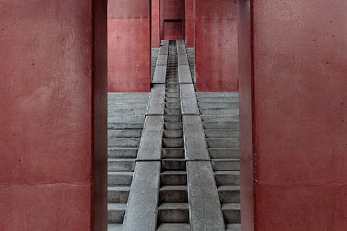 Futuristischer Treppenaufgang