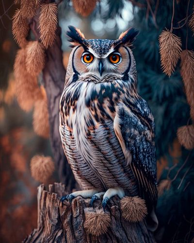 An owl in nature reserve.