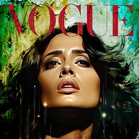 Salma Hayek Vogue-Titel von Rene Ladenius Digital Art