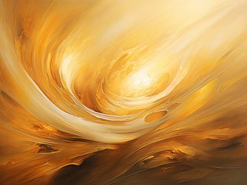 Golden Swirl by Color Square