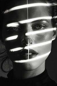 Woman - play of lights