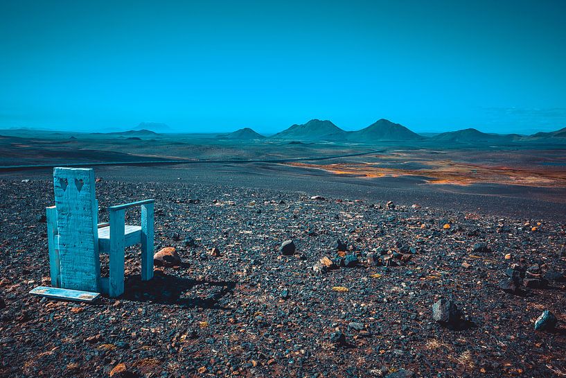 IJsland maanlandschap par Michiel van Druten