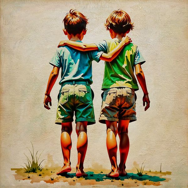 Brothers forever by Jan Keteleer (JanKé): A Journey Beyond the Canvas
