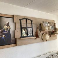 Klantfoto: Het Melkmeisje - Vermeer Schilderij (HQ), op canvas