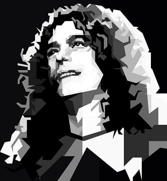 Robert Plant Legendarische Led Zep Zanger van Artkreator