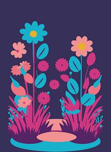 Fleurs Minimalistes Groovy
