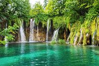 Waterfalls in Plitvice in Croatia