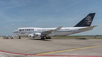 Pushback der Ed Force One, ein paar Minuten später hebt diese Boeing 747-400 von der Kaagbaan in Sch