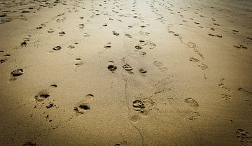 Fußabdrücke Strand von Danny Leij