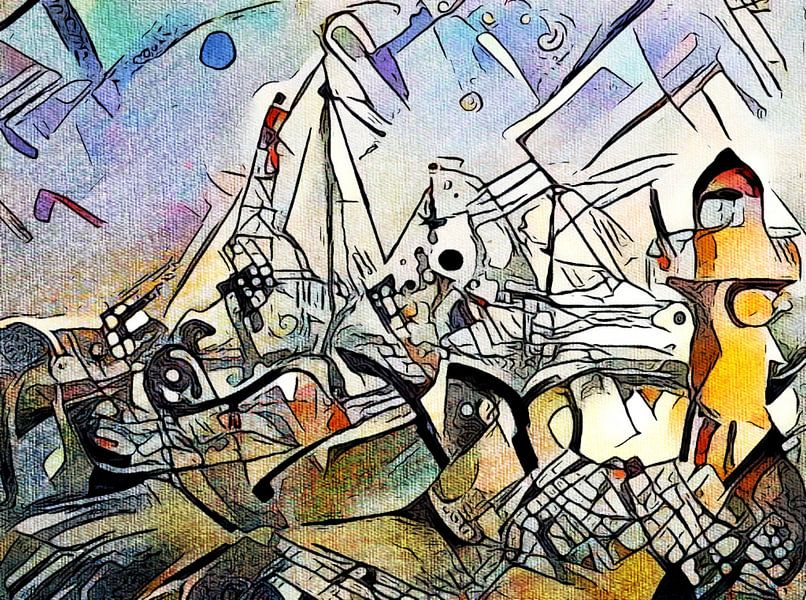 Kandinsky trifft Hamburg #19 von zam art