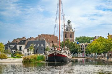 Meppel city port in the old town during summer by Sjoerd van der Wal Photography