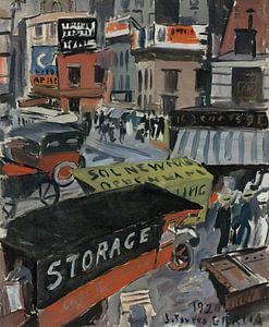 Joaquín Torres García - Vierzehnte Straße (Geschäftsstadt) (1920)