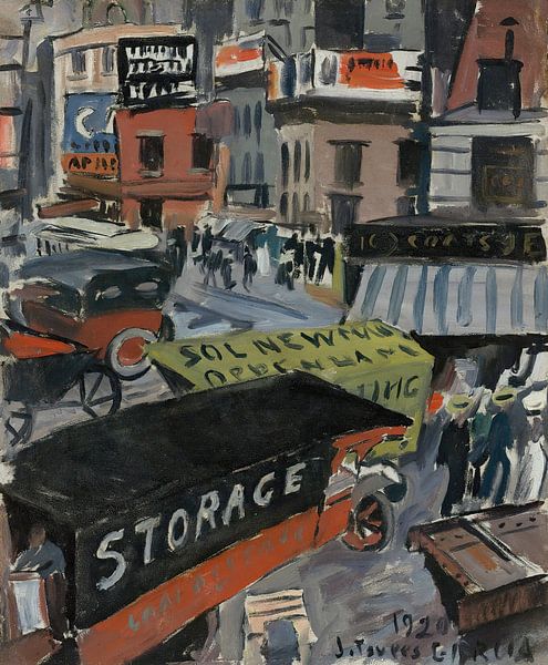 Joaquín Torres García - Vierzehnte Straße (Geschäftsstadt) (1920) von Peter Balan