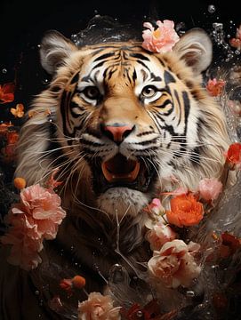 Fleur de tigre sur Eva Lee