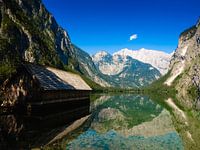 Schönau am Königssee (Nationaal Park Berchtesgaden) - Uitzicht op de Alpen vanaf het bovenste meer