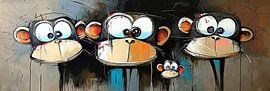 Singes sur Peintures accrocheuses
