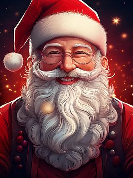 Poster - Kerstman van Björn Nelke