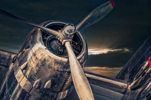 B 25 Mitchell oldtimer propellervliegtuig