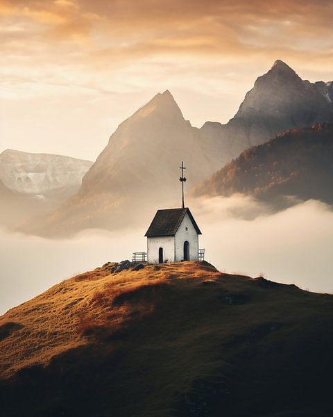 Chapel in the mountains by fernlichtsicht