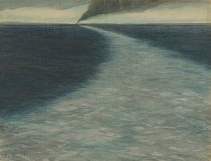 Léon Spilliaert - Marine mit Kielwasser (1902)