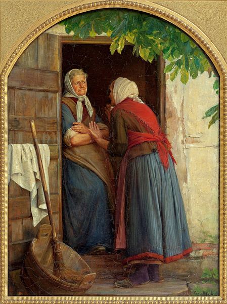 Twee pratende vrouwen, Carl Bloch van Meesterlijcke Meesters