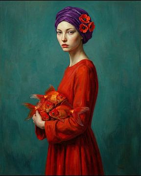 Astrid and the Melancholy by vincenzomarzocchiartist