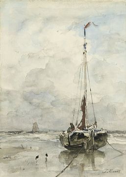 Fischerboot am Strand, Jacob Maris