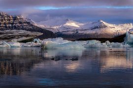 Jokulsarlon with the icebergs by Roy Poots