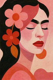 Flower thought Frida by Moonheart Artworks