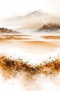 Minimalistische Aquarelllandschaft 06
