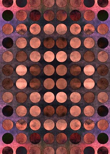 MELANGE of Blue-Coral-Rust no2a