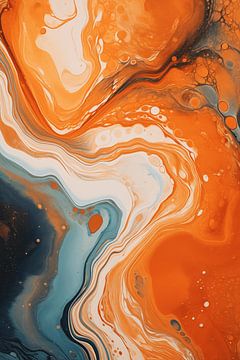 Abstract oranje van NJ Midnight Studio