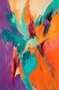 Colourful abstract painting - full of energy by Poster Art Shop thumbnail